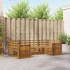 vidaXL Sofagarnituren 6 pcs Natur Massivholz Akazie