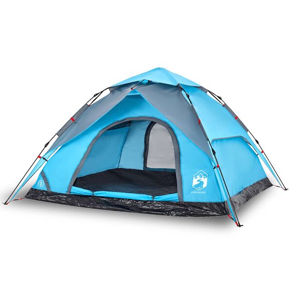 vidaXL Kuppel-Campingzelt 5 Personen Blau Quick Release