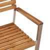 vidaXL Gartenstuhl 2 pcs &Ouml;l-Natur 56 x 54,5 x 87 cm Massivholz Akazie