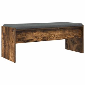vidaXL Flurbank mit Kissen Ger&auml;ucherte Eiche 103 x 38 x 40 cm