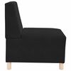 vidaXL Modulares Armfreies Sofa 2 pcs Schwarz 55 x 74 x 82 cm Samt
