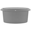 vidaXL Granitsp&uuml;le Einzelbecken Oval Grau