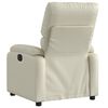 vidaXL Massagesessel mit Relaxfunktion, Kunstleder, Creme