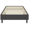 vidaXL Boxspring-Bettgestell Grau Stoff 100x200 cm