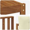 vidaXL Outdoor-Sofagarnitur mit Kissen 5 pcs Natur und Creme