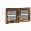 vidaXL H&auml;ngeschrank Ger&auml;ucherte Eiche und Wei&szlig; 80 x 31 x 40 cm
