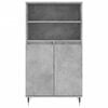 vidaXL Highboard Betongrau 60x36x110 cm Holzwerkstoff