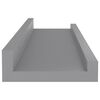 vidaXL Wandregale 4 Stk. Grau 40x9x3 cm