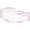 vidaXL Boxspringbett mit Matratze Creme 140 x 200 cm Stoff