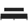 vidaXL Boxspringbett mit Matratze Schwarz 200 x 180 cm Polyester