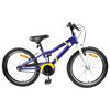 vidaXL Kinderfahrrad 24 Zoll f&uuml;r 8-12 Jahre alt Blau Wei&szlig;