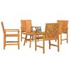 vidaXL Garten-Lounge-Set 5 pcs Braun Massivholz Akazie