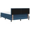vidaXL Boxspringbett mit Kopfteil Blau 140 x 190 cm Stoff