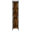 vidaXL Bücherregal 5 Böden Räuchereiche 76x32x158 cm Holzwerkstoff