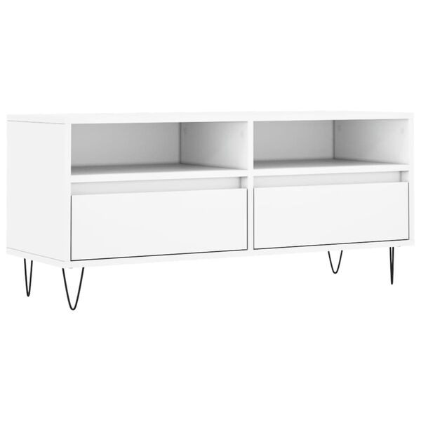 vidaXL TV-Schrank Weiß 100x34,5x44,5 cm Holzwerkstoff