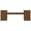 vidaXL Gartenbank mit Pflanzkübeln Honigbraun 180x36x63 cm Massivholz