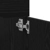 vidaXL Badezimmerschrank Schwarz Eichen-Optik 80 x 38,5 x 46 cm
