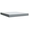vidaXL Boxspringbett mit Matratze Hellgrau 180x200 cm Stoff