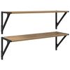 vidaXL Wandregale 2 stk. Artisan-Eiche 80 x 25 x 25,5 cm Holzwerkstoff