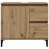 vidaXL Waschbeckenunterschrank Artisan-Eiche 65x33x60 cm Holzwerkstoff