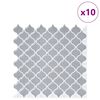 vidaXL Lanturn Fliese 10 pcs Grau 27 x 27 cm Polyurethan und PET