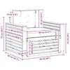 vidaXL Outdoor-Sofagarnitur Massives Akazienholz und Polyester Natur