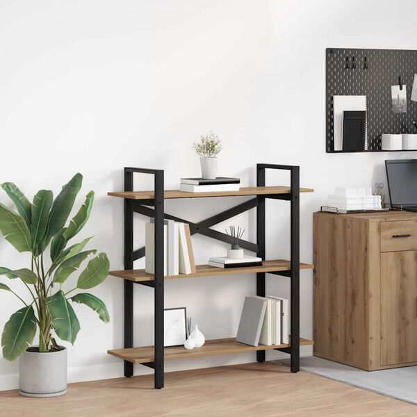 vidaXL Bücherregal Artisan-Eiche 100 x 33,5 x 102 cm Holzwerkstoff