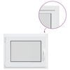 vidaXL Kellerfenster Innenseite Farbe Wei&szlig; RISOR 75 x 50 cm