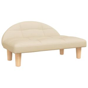 vidaXL Hundebett Creme 70x52x30 cm Stoff