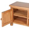 vidaXL TV-Schrank 103x36x46 cm Massivholz Eiche