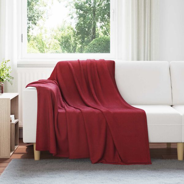 vidaXL Wohndecken 6 pcs Bordeauxrot 200 x 150 cm Fleece