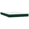 vidaXL Boxspringbett mit Matratze Dunkelgr&uuml;n 160x210 cm Samt