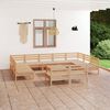 vidaXL 12-tlg. Garten-Lounge-Set Massivholz Kiefer