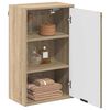 vidaXL Badezimmerschrank Wandmontiert Sonoma-Eiche 39 x 23,5 x 65 cm