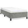 vidaXL Bettgestell ohne Matratze Hellgrau 90x200 cm Samt