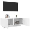 vidaXL TV-Schrank Weiß 100x35x40 cm Holzwerkstoff
