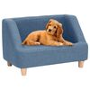 vidaXL Hundesofa Blau 60x37x39 cm Leinen