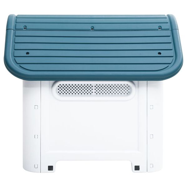 vidaXL Hundeh&uuml;tte Blau 59x75x66 cm Polypropylen