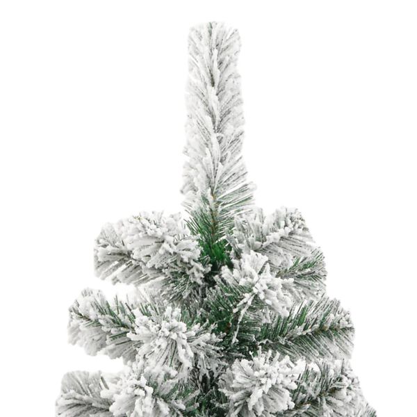 vidaXL K&uuml;nstlicher Weihnachtsbaum Klappbar Beschneit 210 cm