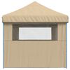 vidaXL Party-Zelt Beige 292 x 580 x 315 cm Oxford-Stoff