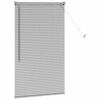 vidaXL Fensterjalousie mit Vorh&auml;ngen Silber Aluminium