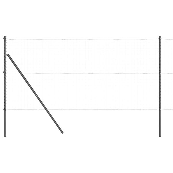 vidaXL Zaunpfosten Sonstiges 52 pcs Grau 3,2 x 3,2 x 150 cm Stahl