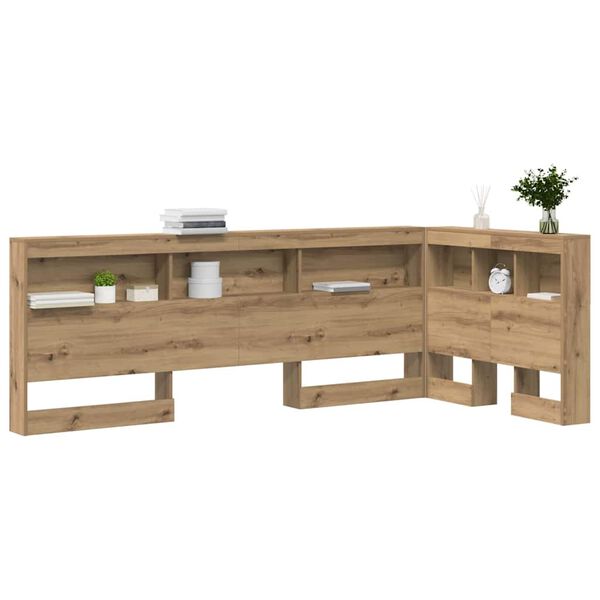vidaXL Aufbewahrungskopfteil Artisan-Eiche 80 cm Holzwerkstoff