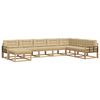 vidaXL Outdoor-Sofagarnitur 8 stk. Wei&szlig; und Beige