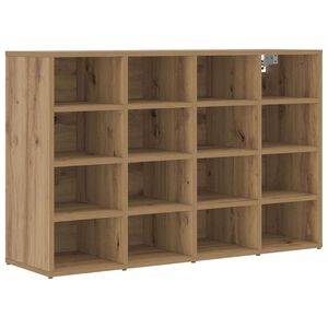 vidaXL Schuhschrank 103 x 30 x 67 cm Holzwerkstoff Artisan-Eiche