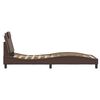 vidaXL Bettgestell "Viana" ohne Matratze Braun 90x200 cm Kunstleder