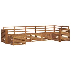 vidaXL Sofagarnituren 7 pcs Natur Massivholz Akazie