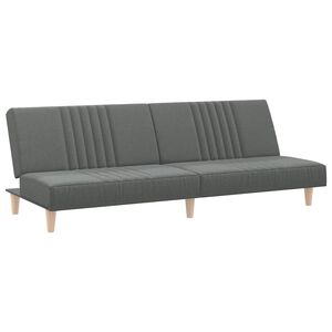 vidaXL Schlafsofa Dunkelgrau Stoff