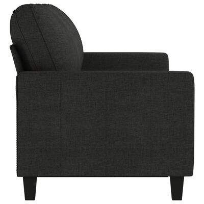 vidaXL 3-Sitzer-Sofa Schwarz 180 cm Stoff