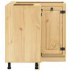 vidaXL Schrank SKI Honigbraun 60 x 32 x 40 cm Massives Kiefernholz